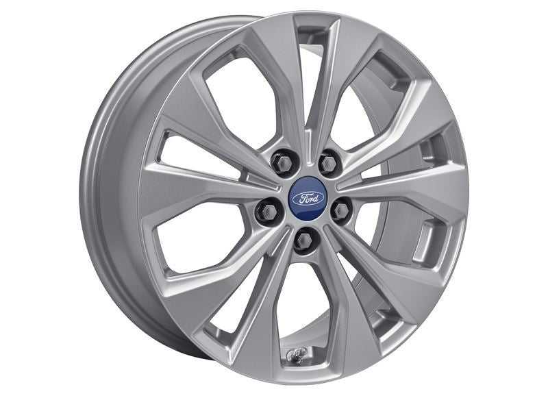 Ford, SET OF 4 PUMA ALLOY WHEEL 17" 5 X 2-SPOKE DESIGN, SPARKLE SILVER 10/2019 -