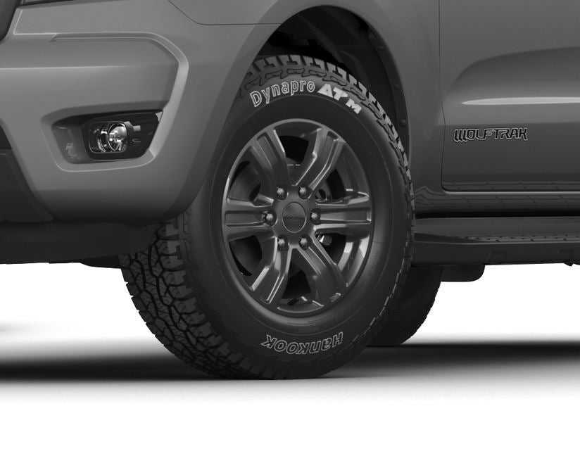 Ford, SET OF 4 RANGER 17" ASPHALT BLACK 6-SPOKE DESIGN ALLOY WHEEL 2019 - 2021