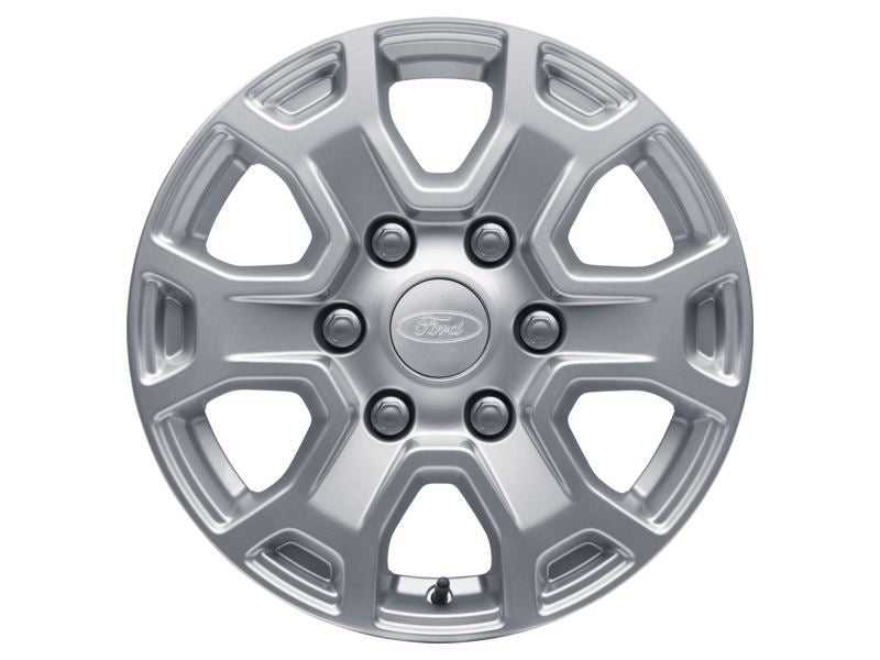 Ford, SET OF 4 RANGER ALLOY WHEEL 16" 6 X 2-SPOKE DESIGN, SPARKLE SILVER, 2012 - 2021