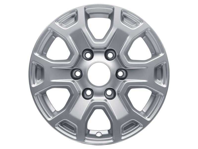 Ford, SET OF 4 RANGER ALLOY WHEEL 16" 6 X 2-SPOKE DESIGN, SPARKLE SILVER, 2012 - 2021