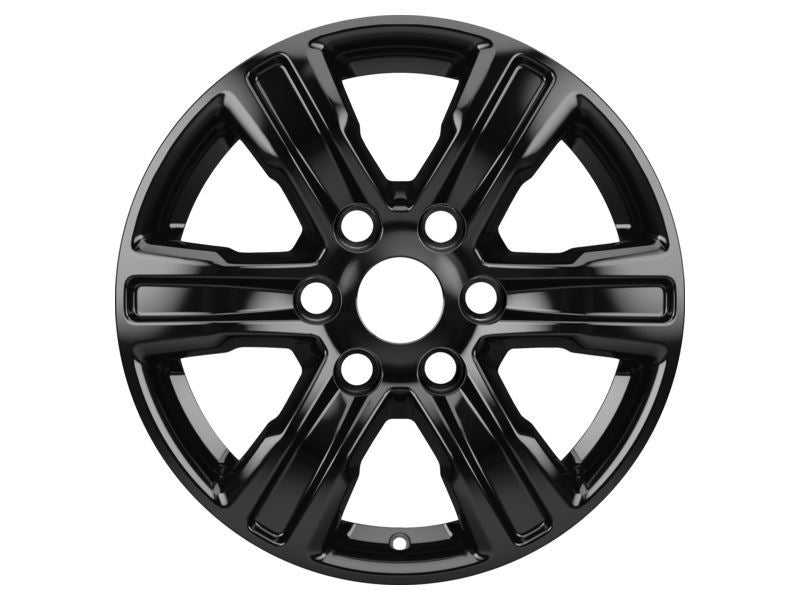 Ford, SET OF 4 RANGER ALLOY WHEEL 17" 6-SPOKE DESIGN, PANTHER BLACK 02/2019 -