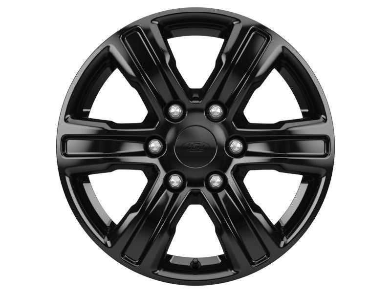 Ford, SET OF 4 RANGER ALLOY WHEEL 17" 6-SPOKE DESIGN, PANTHER BLACK 02/2019 -