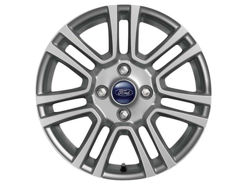 Ford, SET OF 4 TOURNEO COURIER - TRANSIT COURIER ALLOY WHEEL 16" 7 X 2-SPOKE DESIGN, SILVER, 2014 - 2018