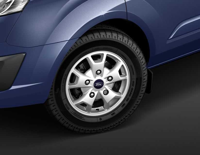 Ford, SET OF 4 TRANSIT - TOURNEO CUSTOM ALLOY WHEEL 16" 5 X 2-SPOKE DESIGN SPARKLE SILVER 2012 - 2021