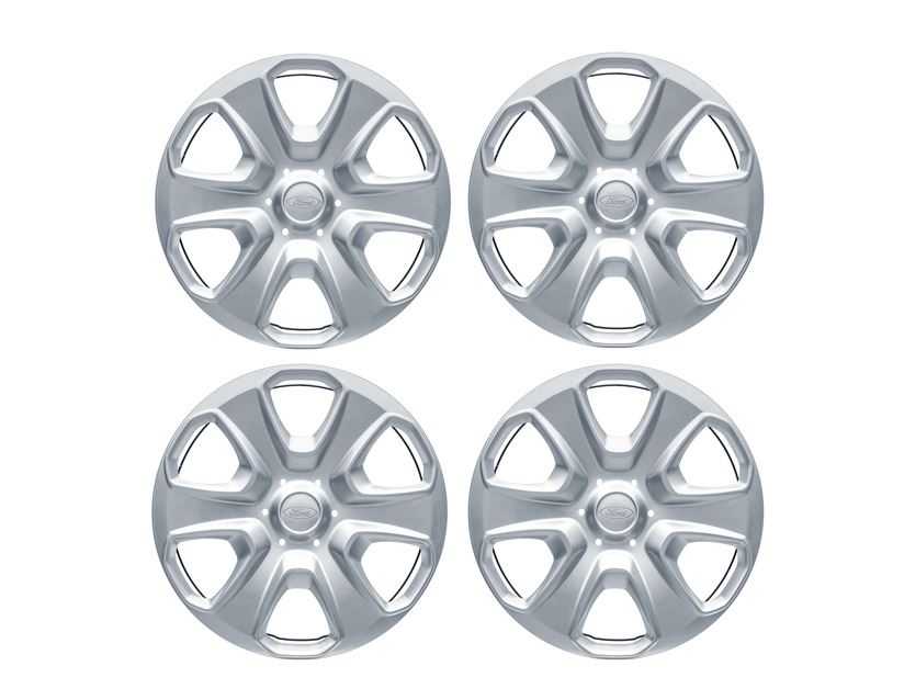 Ford, TRANSIT COURIER & TOURNEO COURIER SET OF 4 WHEEL COVER TRIMS, FITS 15" STEEL WHEELS