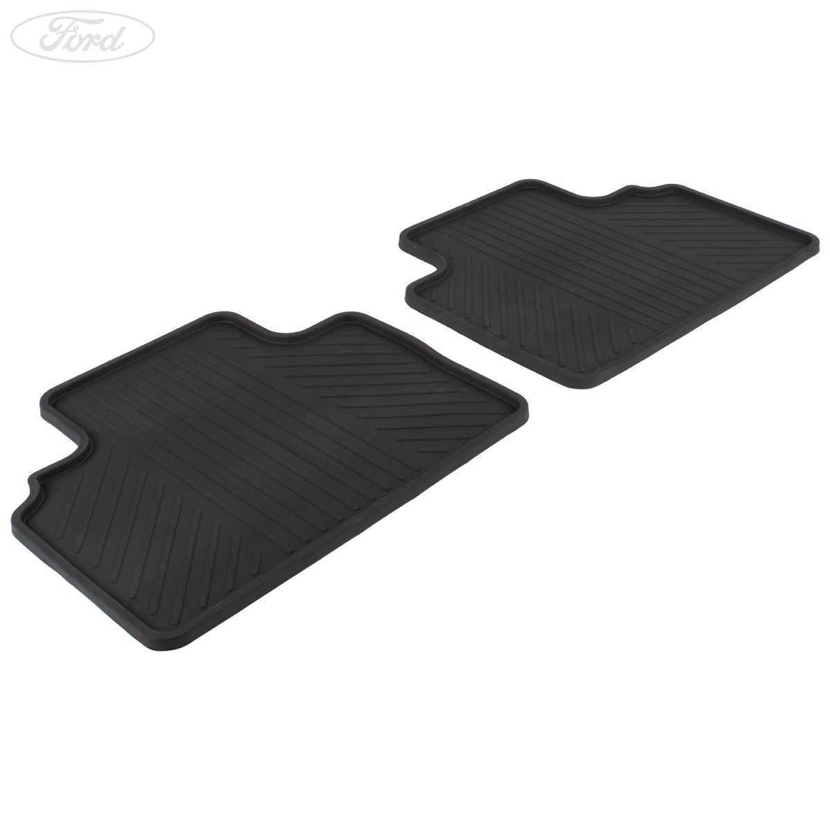 Ford, TRANSIT TOURNEO COURIER REAR RUBBER FLOOR MATS SET 2014